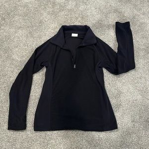 Columbia 1/2 half zip pullover Sz Small Black